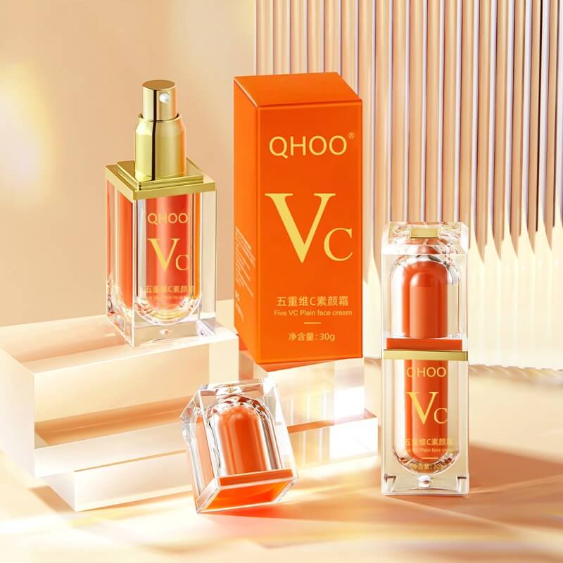qhoo五重維c素顏霜